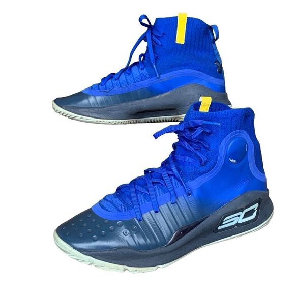 Under Armour Steph Curry 4 ‘More Fun’ Royal Blue Sneakers EU 40 Youth size 7 - Picture 12 of 13